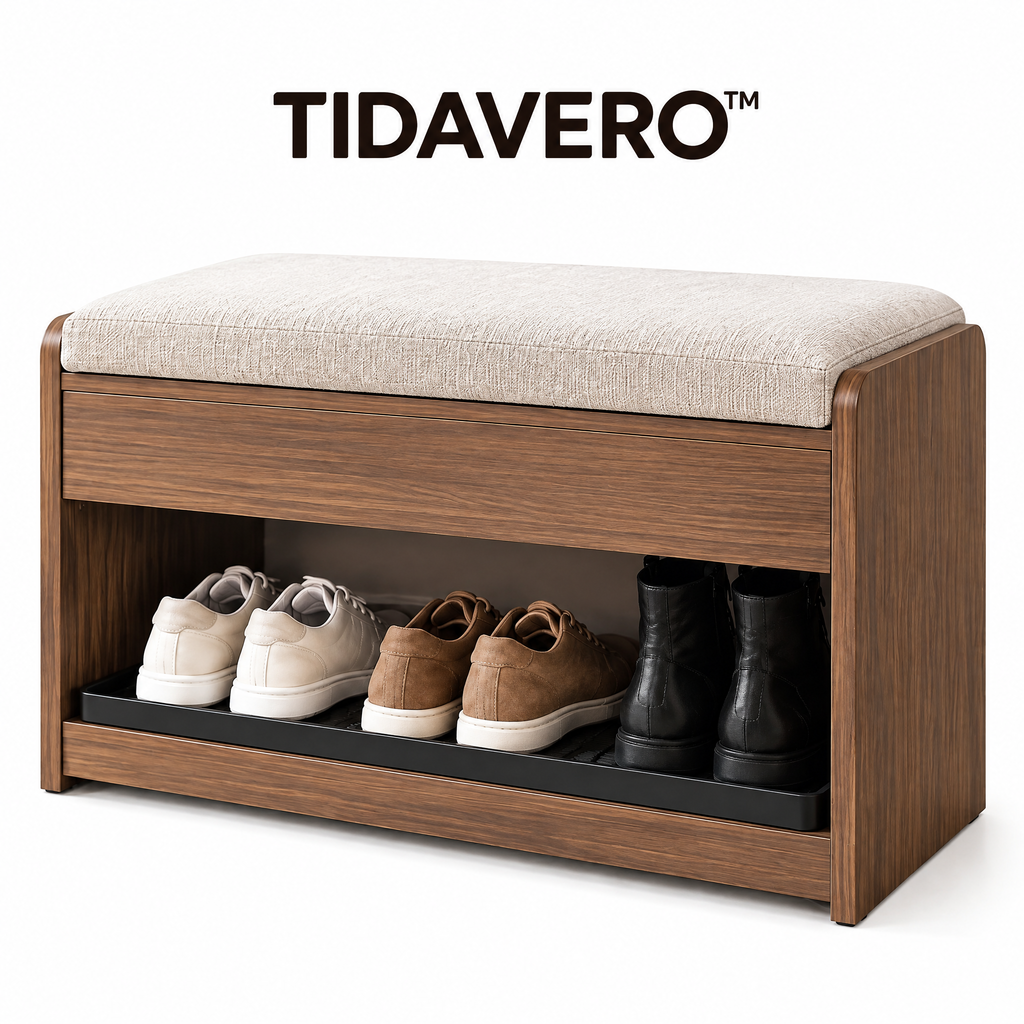 TIDAVERO™ StepNest Entryway Shoe Bench