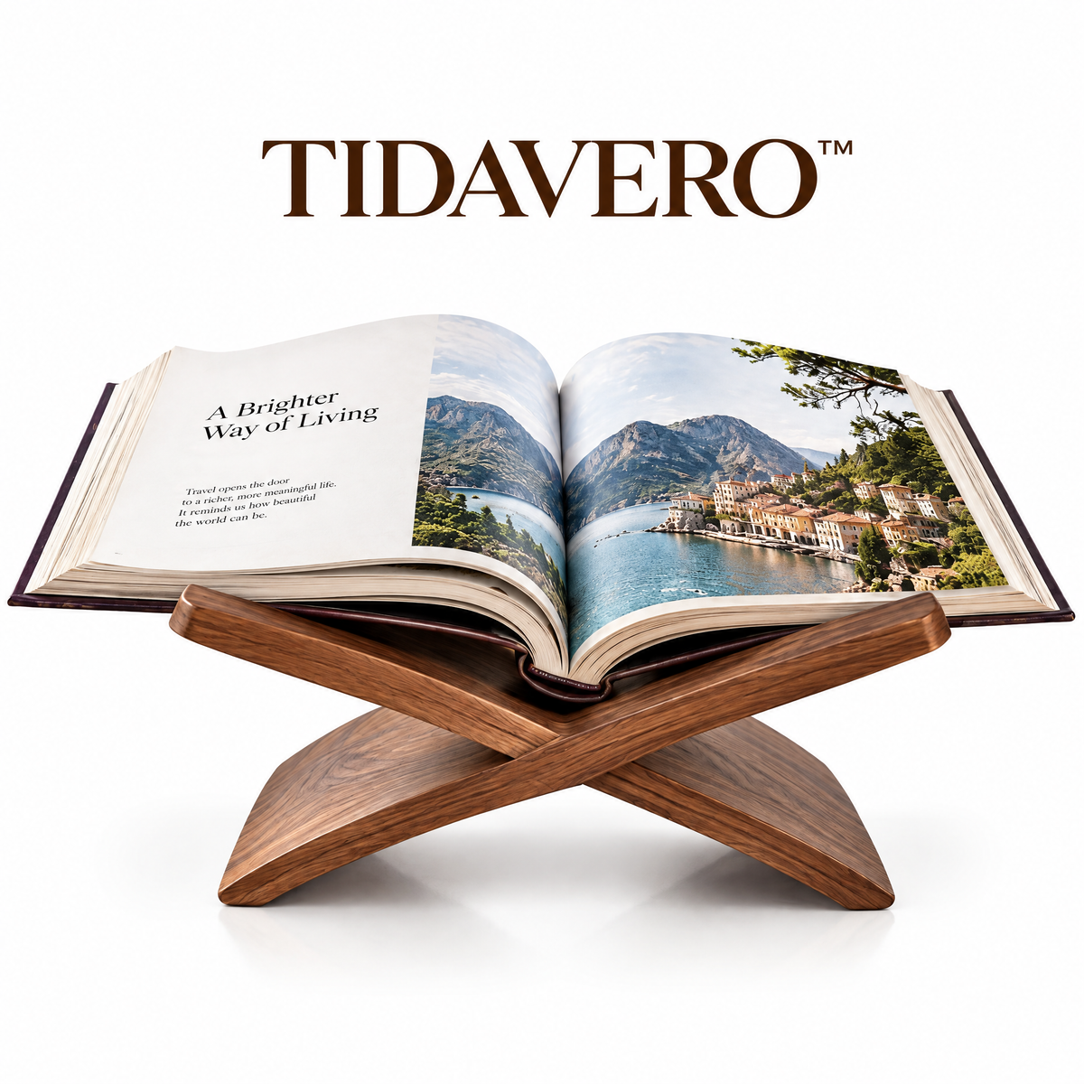 TIDAVERO™ PageArc Decorative Book Cradle