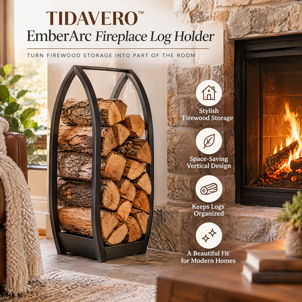 TIDAVERO™ EmberArc Fireplace Log Holder
