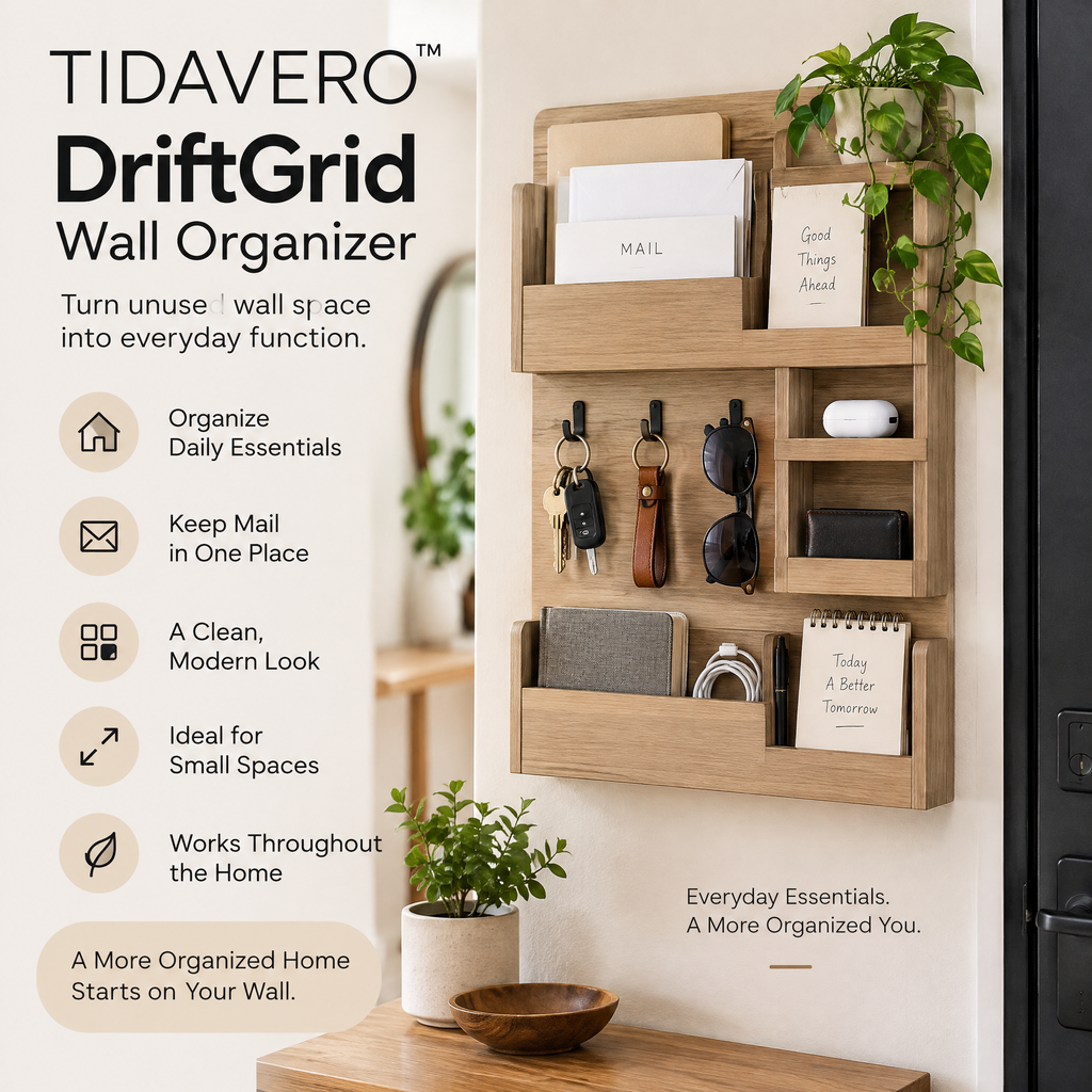 TIDAVERO™ DriftGrid Wall Organizer